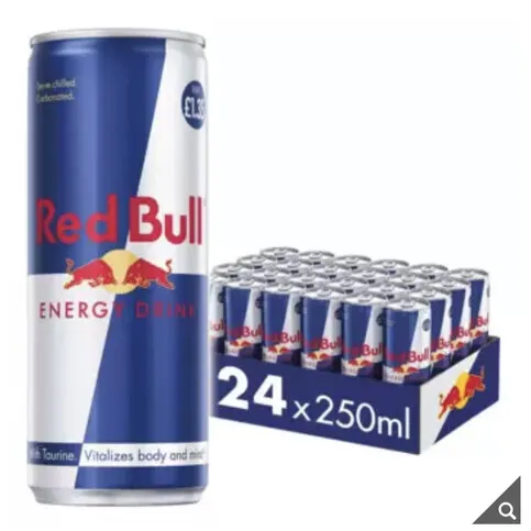Full 24 case of 250ml red bull cans