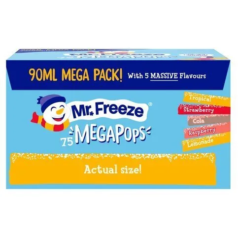 Mr. Freeze Megapops Assorted Flavours 1x90Ml