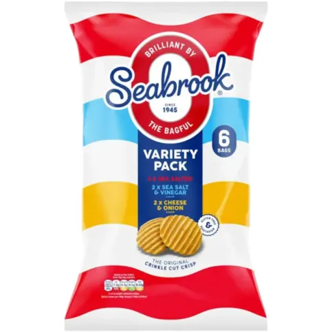 Seabrook variety 6 pack 6×25 g
