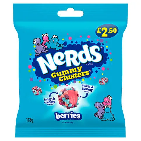 Nerds Berries Flavour Candy Gummy Clusters 113g