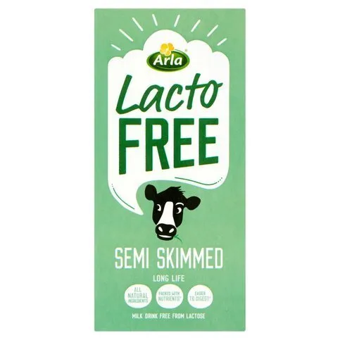 Arla LactoFree Semi Skimmed Long Life Milk Drink 1L