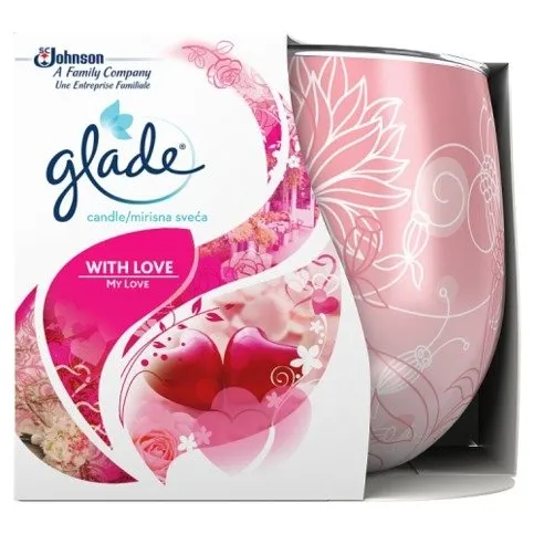 Glade Candle With Love Air Freshener 120g