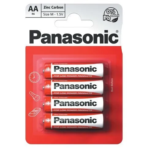 Panasonic Added Sugaronic AA Batteries 4 Pack