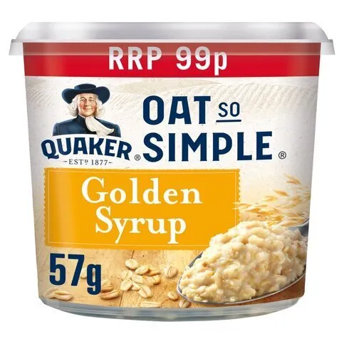 Quaker Oat So Simple Golden Syrup Porridge Pot 57g