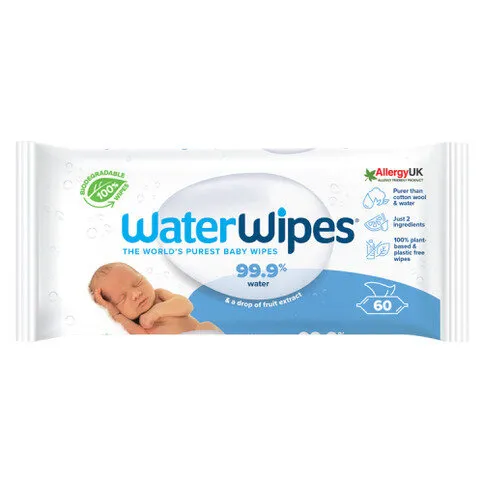 WaterWipes 60 Baby Wipes
