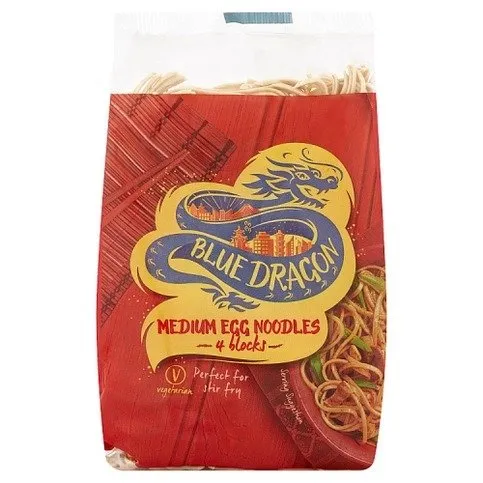 Blue Dragon Medium Egg Noodles 4 Blocks 250g