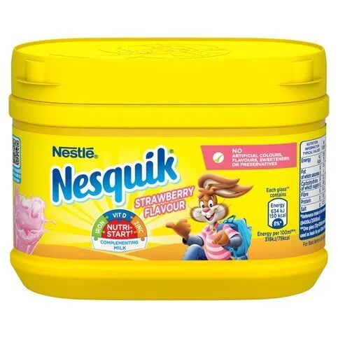 Nesquik Strawberry Milkshake Powder 300g Tub
